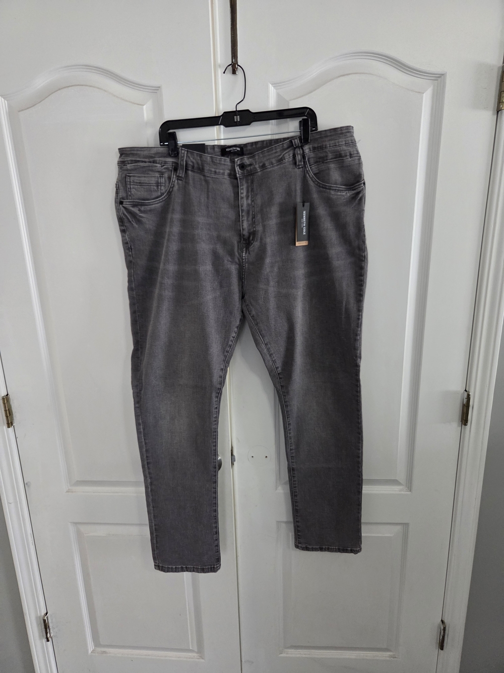 Kenneth Cole Slim Straight Gray Jeans